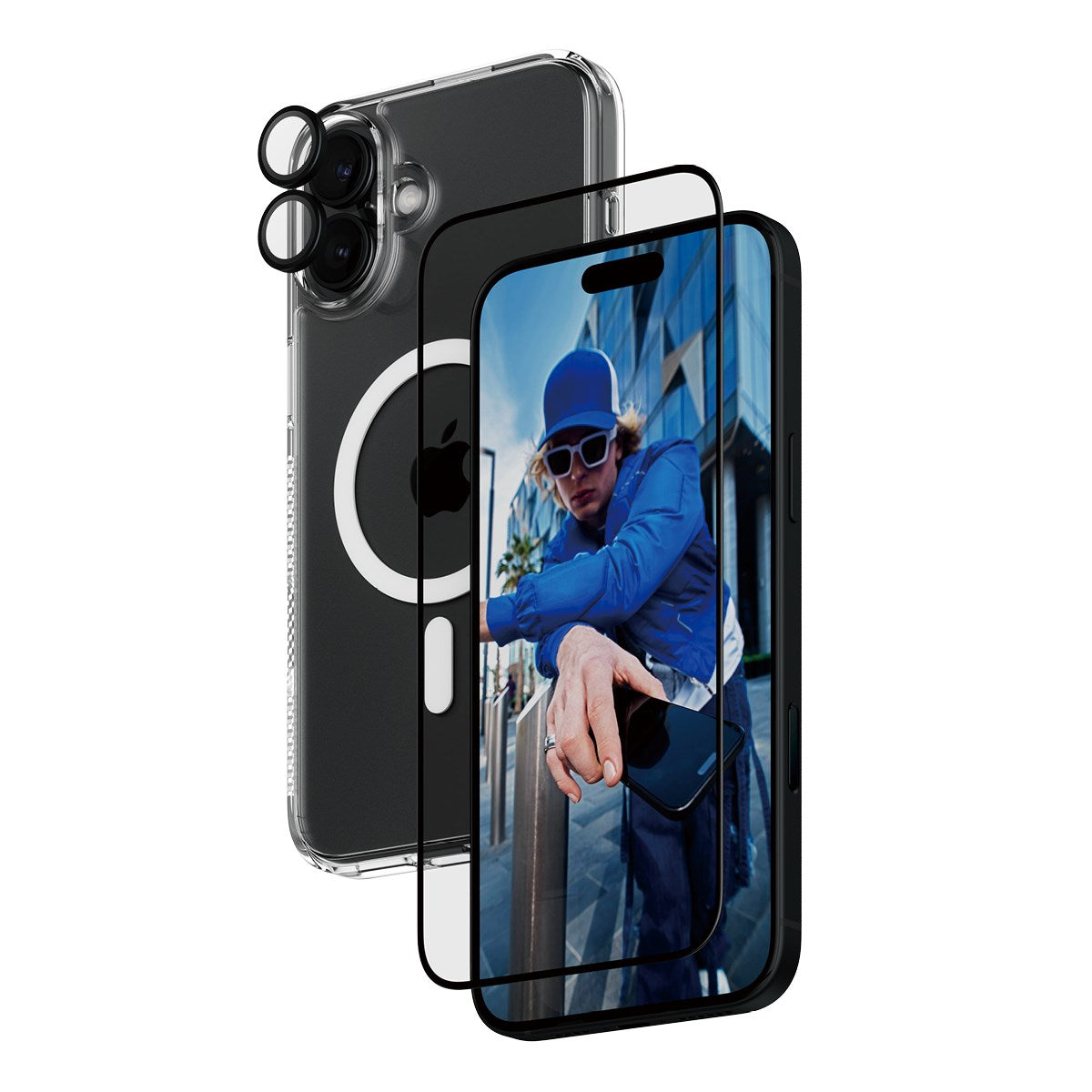 PanzerGlass® 3-in-1 Protection Bundle iPhone 16 Plus